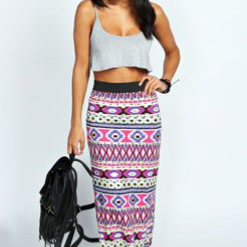 Pretty XL boho Navajo skirt in the softest, comfiest style. - Picture 7 of 10